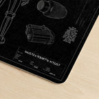 Stormtrooper Armor Blueprint Desk Mat - Galactic Office Accessory