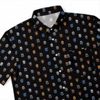 Star Wars Mandalorian Pattern Hawaiian Shirt with Pocket - Star Wars Button Down Shirt
