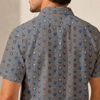 Star Wars Mandalorian Pattern Hawaiian Shirt with Pocket - Star Wars Button Down Shirt