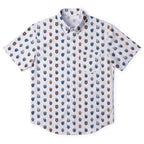 Star Wars Mandalorian Pattern Hawaiian Shirt with Pocket - Star Wars Button Down Shirt