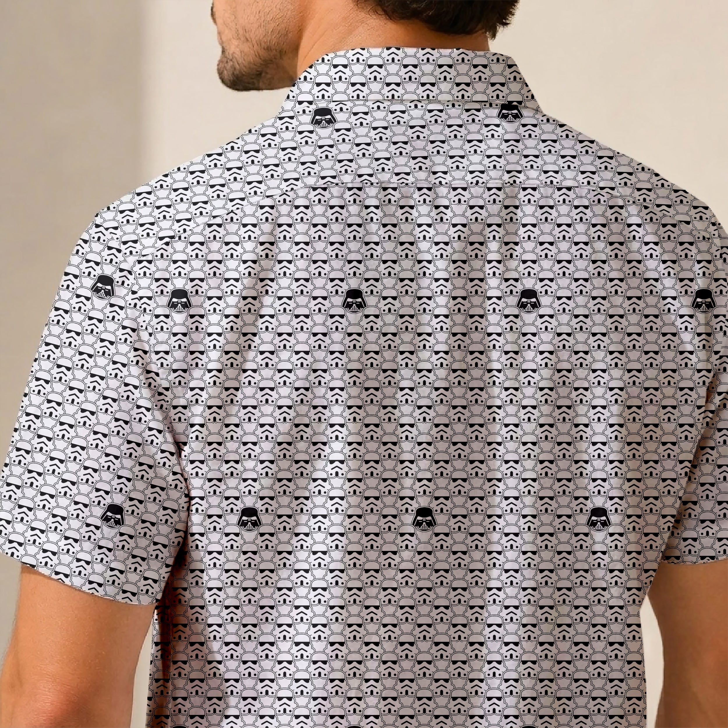 Star Wars Troopers Vader Icon Hawaiian Shirt with Pocket - Star Wars Button Down Shirt