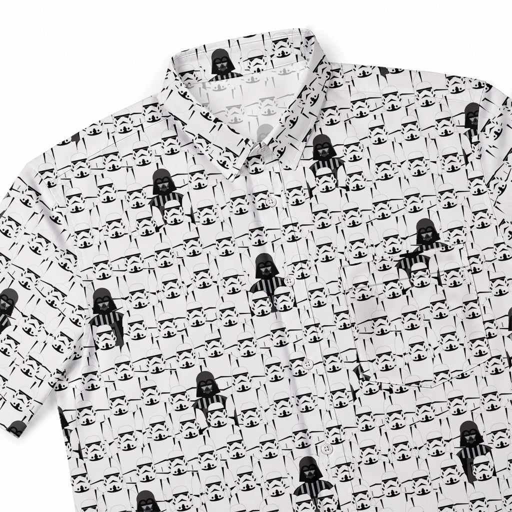 Star Wars Troopers Vader Hawaiian Shirt with Pocket - Star Wars Button Down Shirt