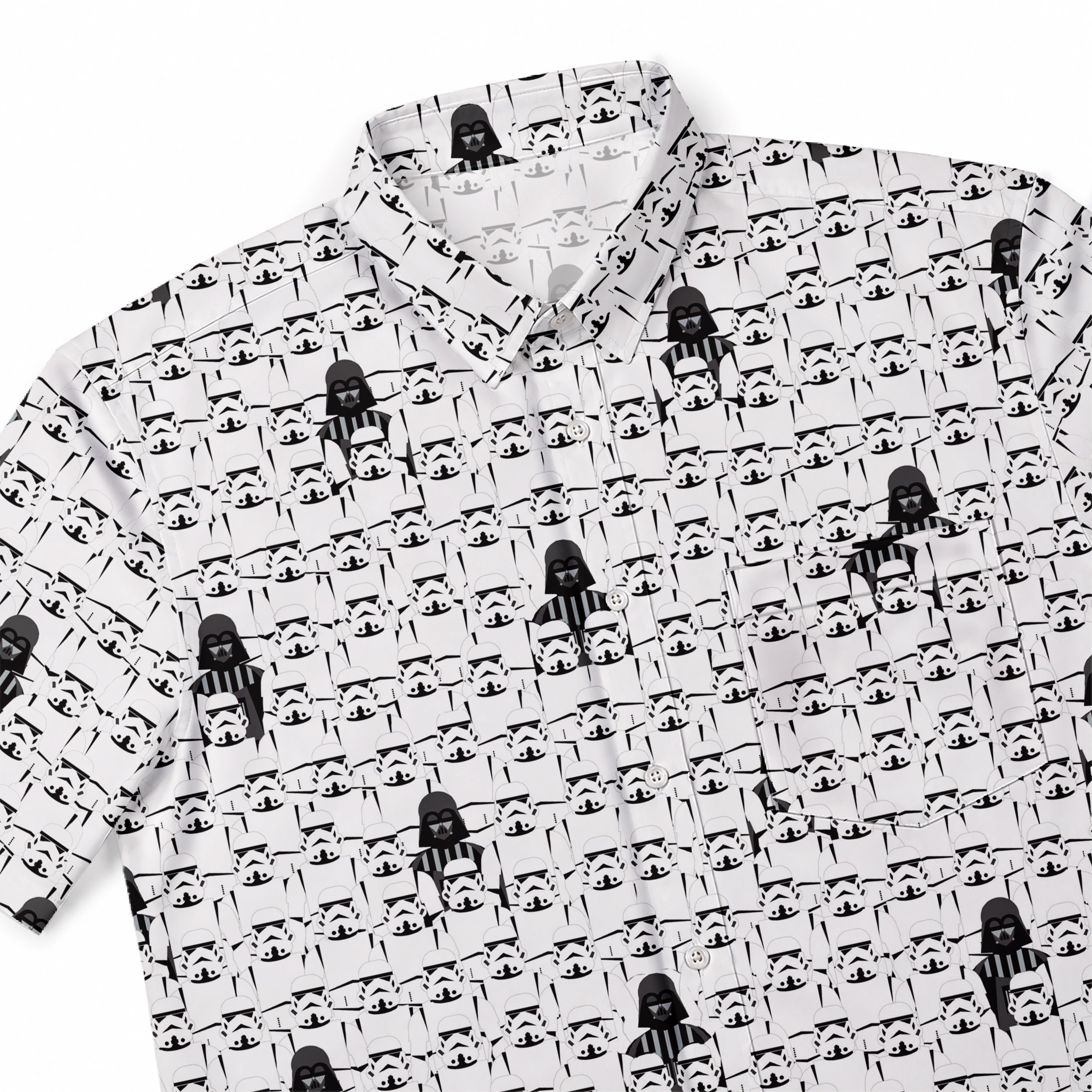 Star Wars Troopers Vader Hawaiian Shirt with Pocket - Star Wars Button Down Shirt