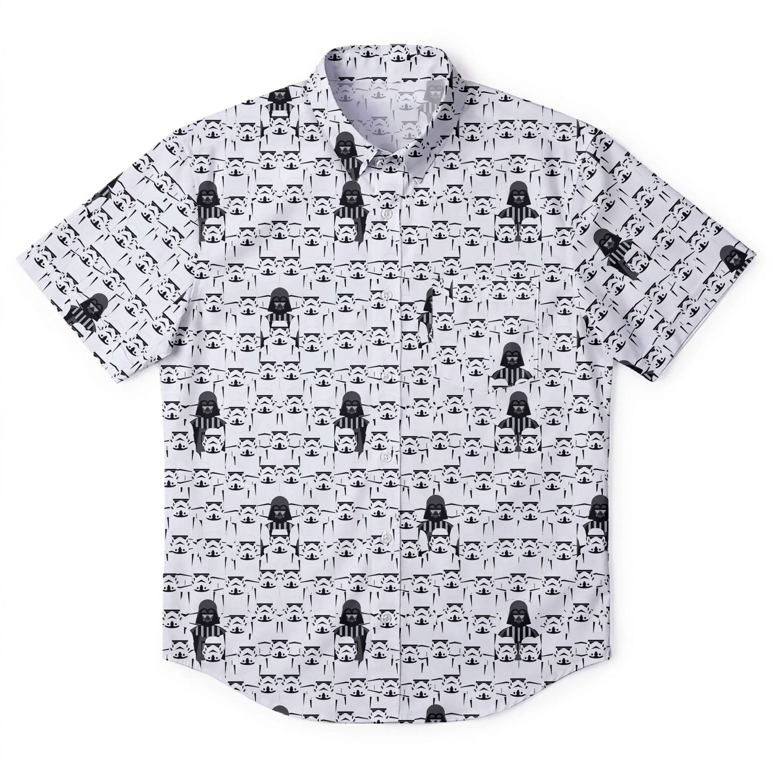 Star Wars Troopers Vader Hawaiian Shirt with Pocket - Star Wars Button Down Shirt