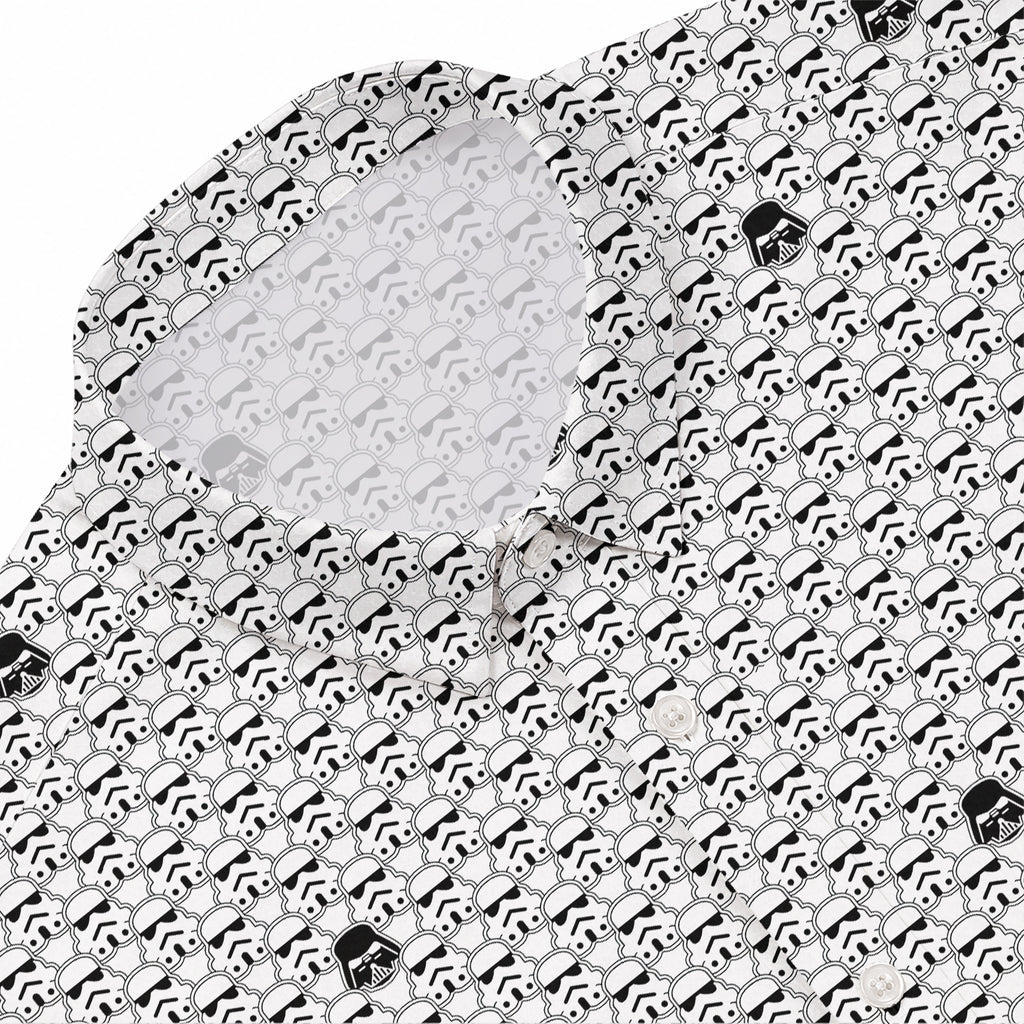 Star Wars Troopers Vader Icon Hawaiian Shirt with Pocket - Star Wars Button Down Shirt