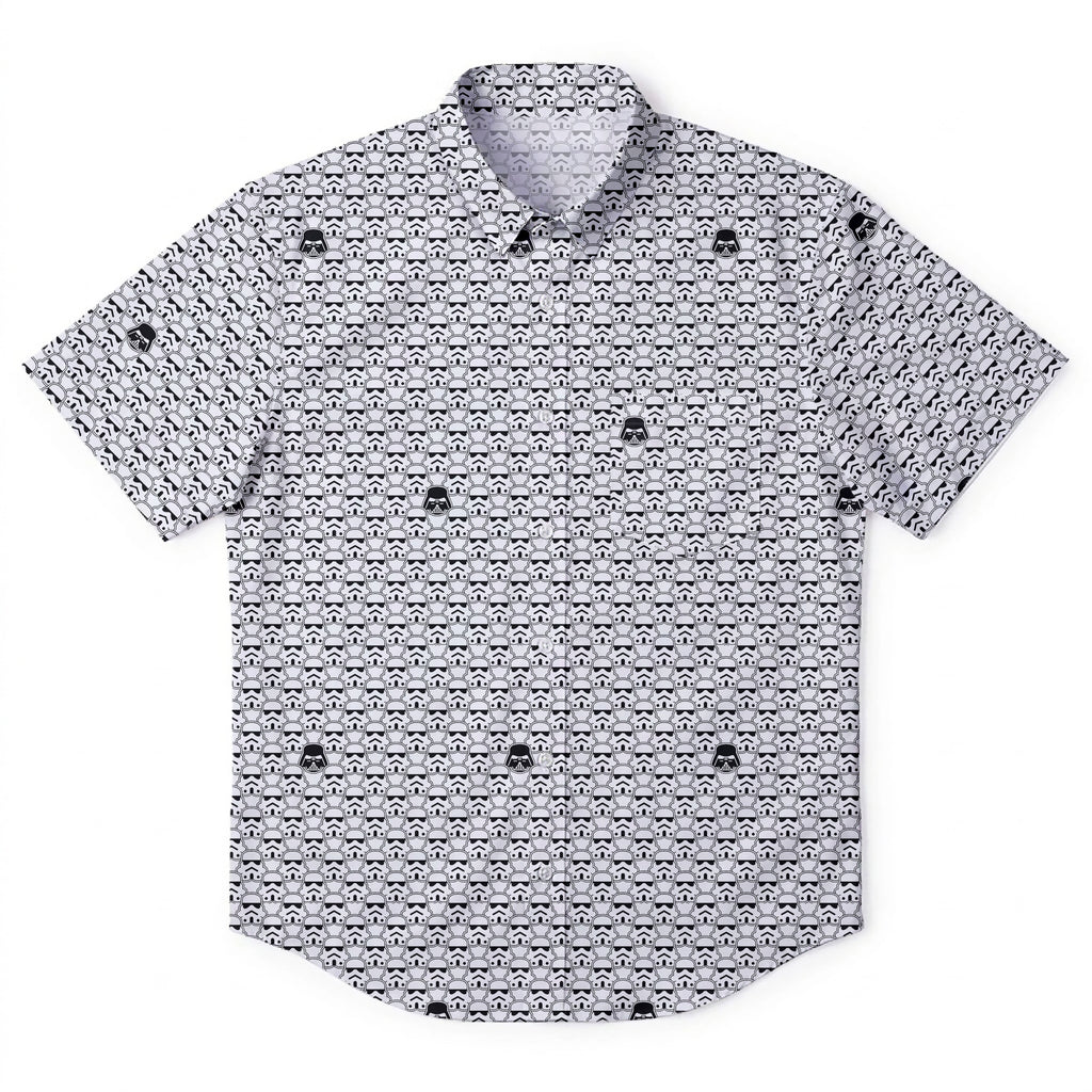Star Wars Troopers Vader Icon Hawaiian Shirt with Pocket - Star Wars Button Down Shirt
