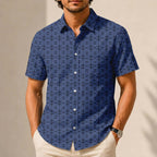 X-Wing Starfighter Pattern Hawaiian Shirt with Pocket - Star Wars Button Down Shirt