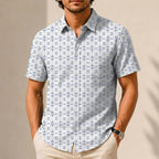 X-Wing Starfighter Pattern Hawaiian Shirt with Pocket - Star Wars Button Down Shirt