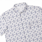 Galactic X-Wing Starfighter Pattern Hawaiian Shirt with Pocket - Galactic Button Down Shirt
