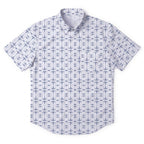 X-Wing Starfighter Pattern Hawaiian Shirt with Pocket - Star Wars Button Down Shirt