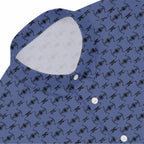 X-Wing Starfighter & TIE Fighter Pattern Hawaiian Shirt with Pocket - Star Wars Button Down Shirt