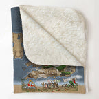 Monty Python And The Holy Grail Journey Blanket - Classic Comedy Movie Sherpa Blanket Gift for Fans