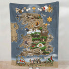 Monty Python And The Holy Grail Journey Blanket - Classic Comedy Movie Sherpa Blanket Gift for Fans