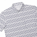 Millennium Falcon & Star Destroyer Pattern Hawaiian Shirt with Pocket - Galactic Button Down Shirt