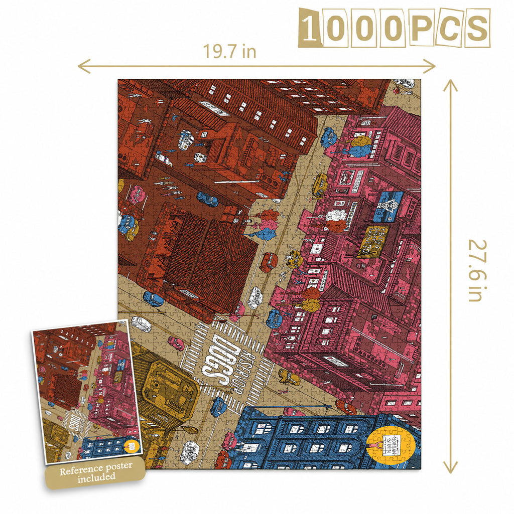 Resevoir Dogs Isometric 1000 Pieces Puzzle - Movie Isometric Puzzle Gift