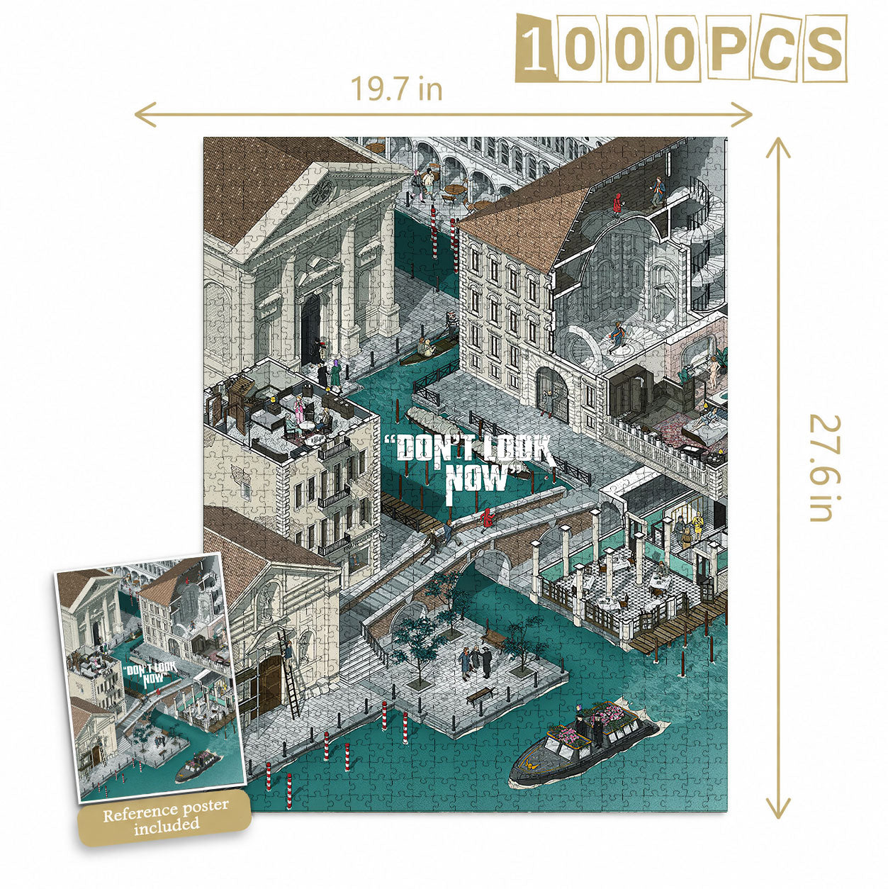 Don't Look Now Isometric 1000 Pieces Puzzle - Movie Isometric Puzzle Gift