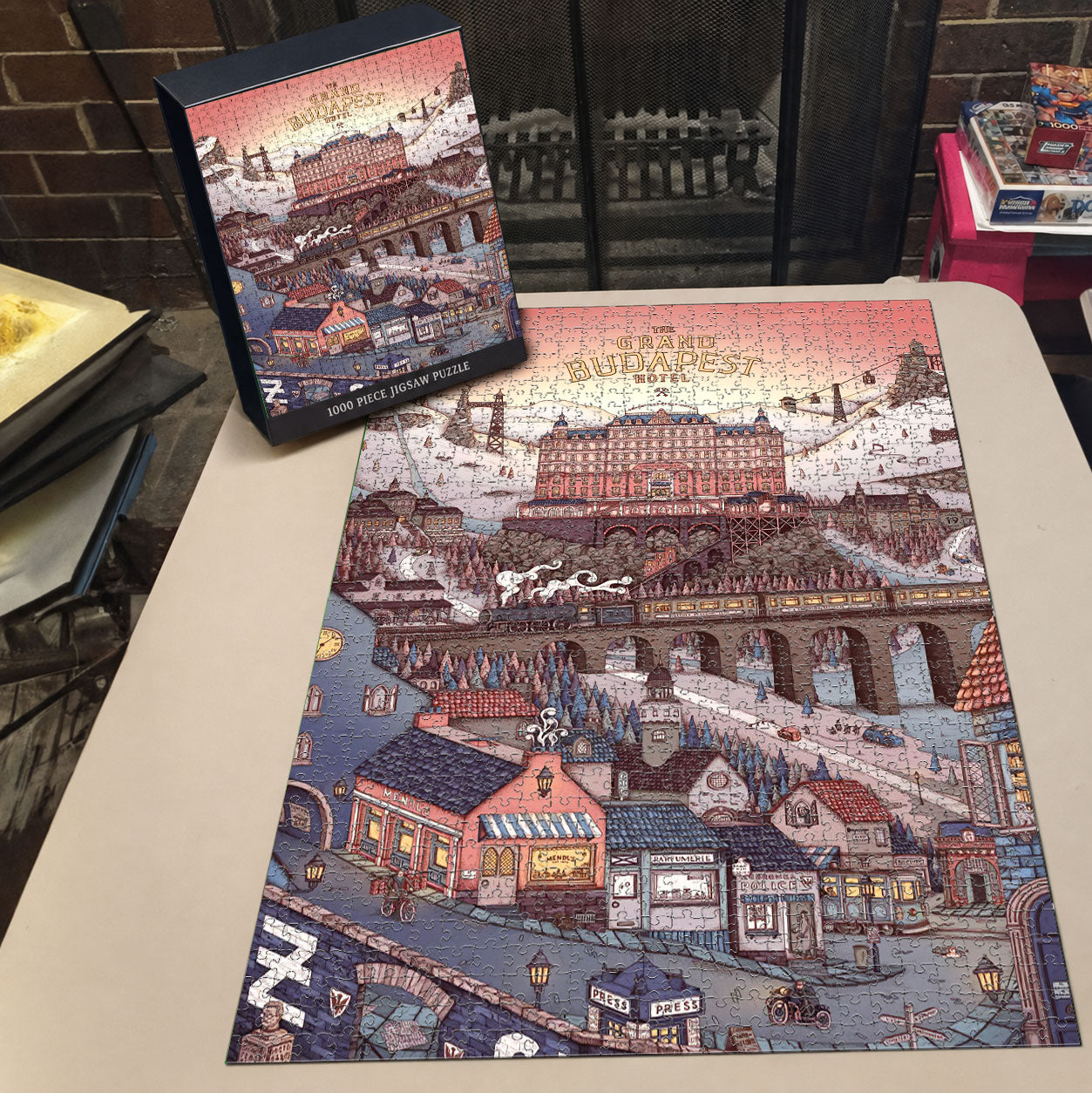The Grand Budapest Hotel Isometric 1000 Pieces Puzzle - Movie Isometric Puzzle Gift