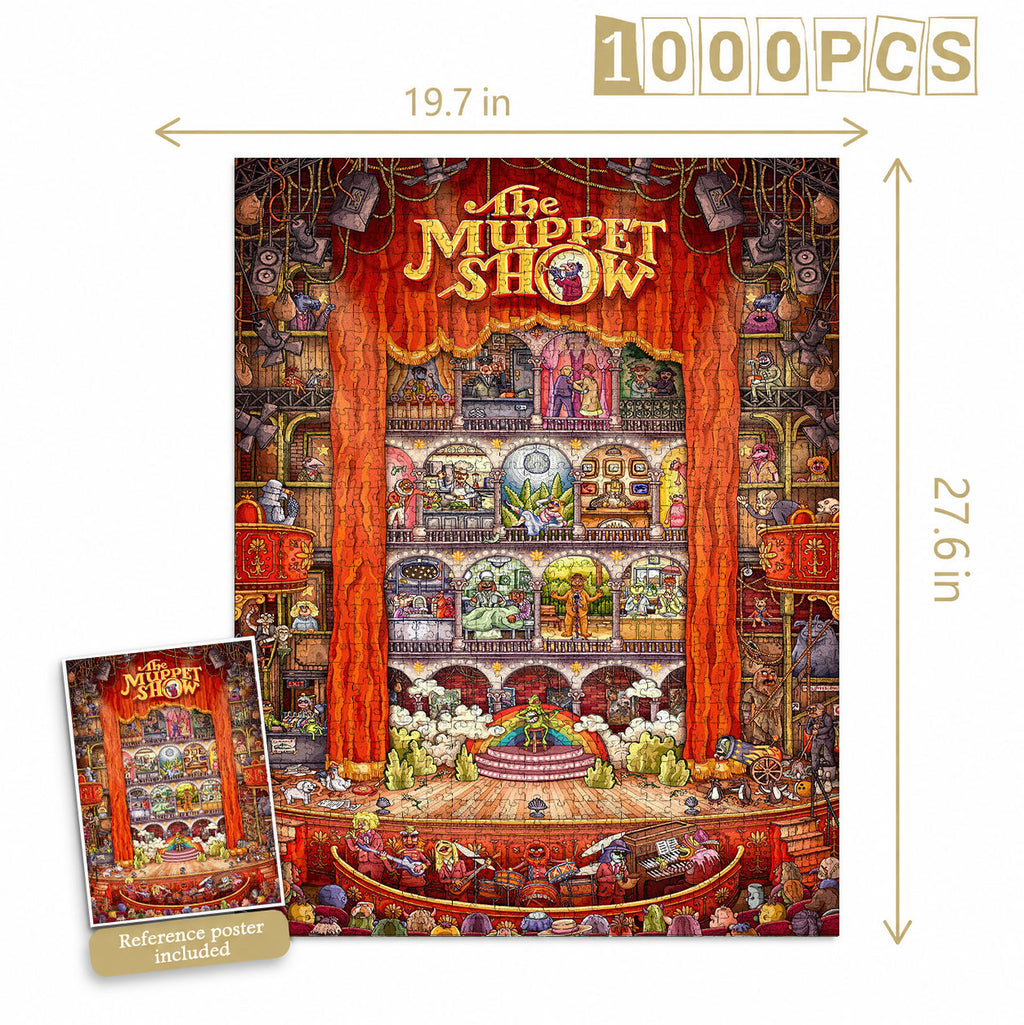 The Muppet Show Isometric 1000 Pieces Puzzle - Movie Isometric Puzzle Gift