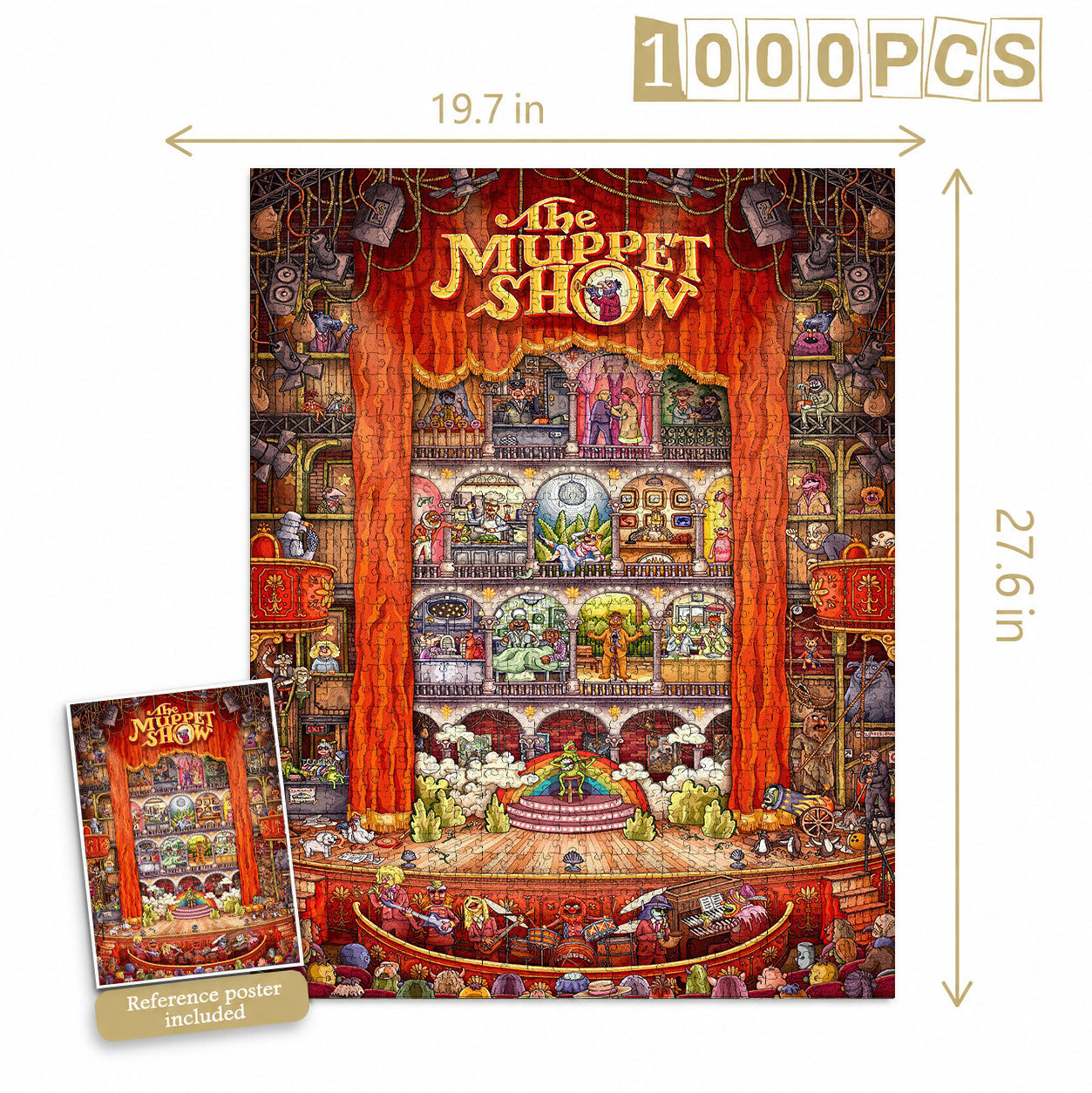 The Muppet Show Isometric 1000 Pieces Puzzle - Movie Isometric Puzzle Gift