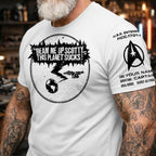 Custom Name Beam Me Up Scotty This Planet Sucks Sleeve Printed Shirt - Personalized Shirt and Sleeve