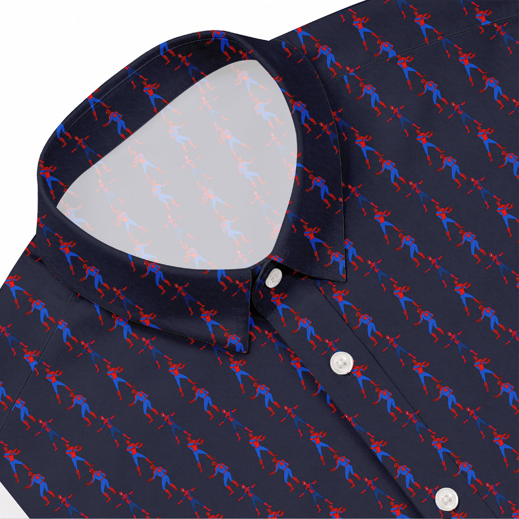 Spider Meme Hawaiian Shirt with Pocket - Button Down Shirt