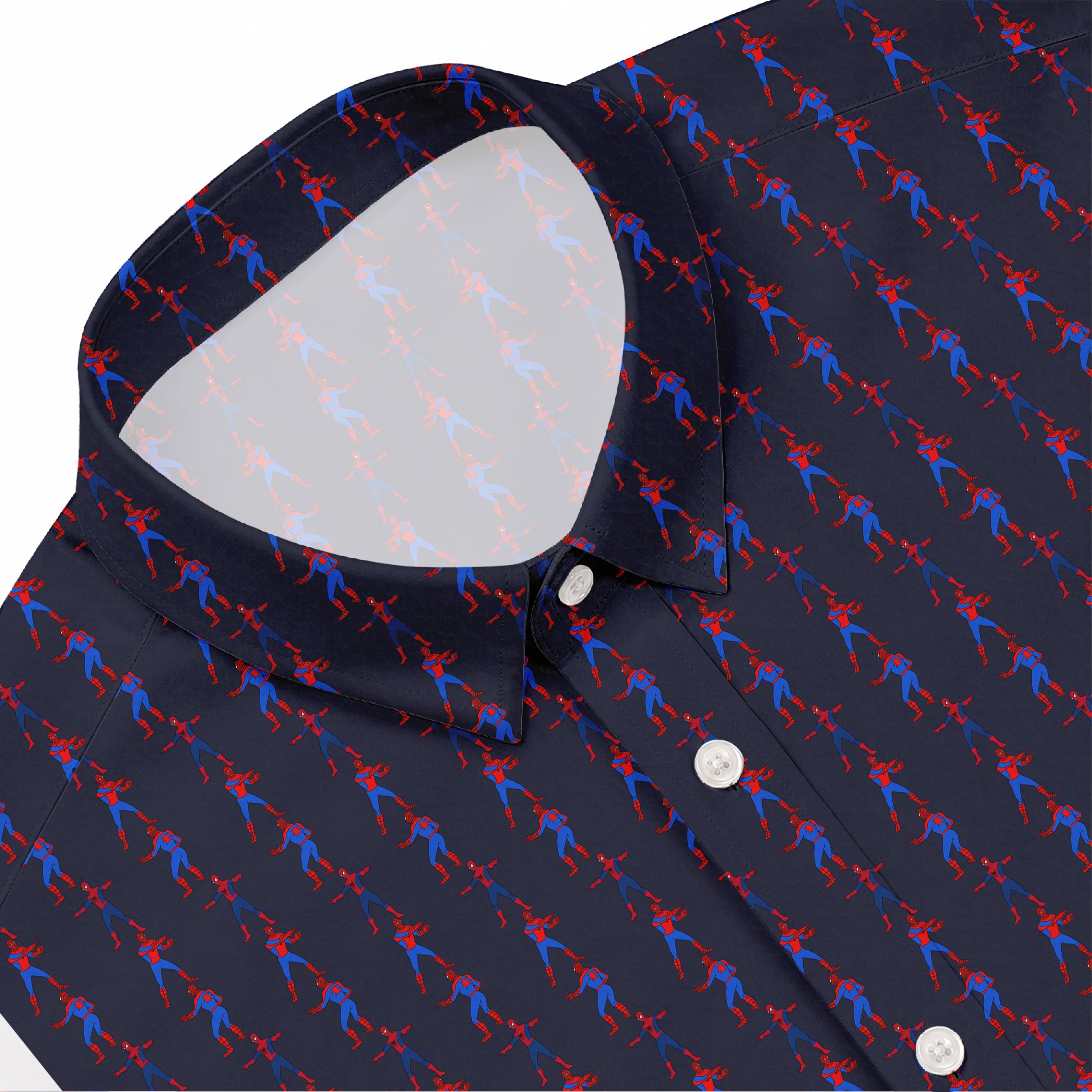 Spider Meme Hawaiian Shirt with Pocket - Button Down Shirt