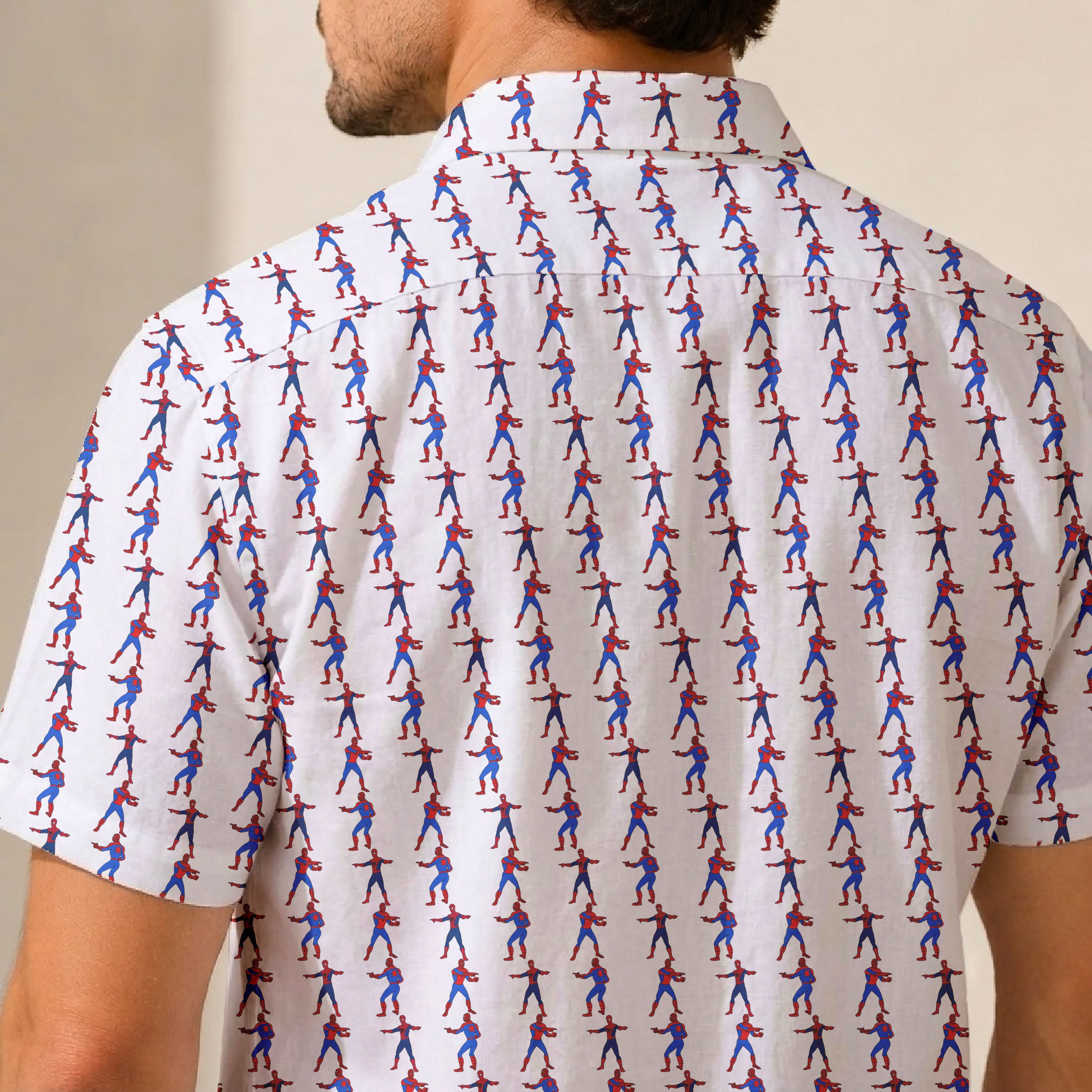 Spider Meme Hawaiian Shirt with Pocket - Button Down Shirt
