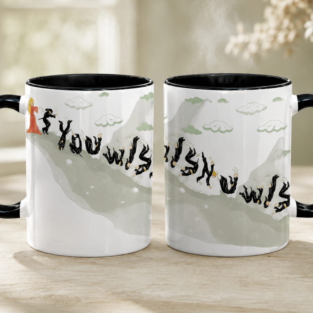 As You Wish Funny Accent Mug - Princess Bride Edge-to-Edge Printed Two-Tone Mug