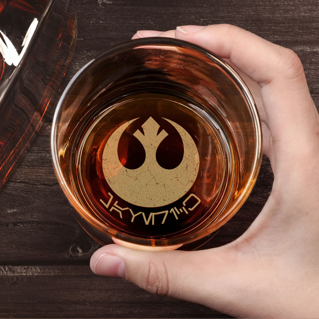 Mandalore's Whiskey Whiskey Glass - Personalized Old Fashioned 11OZ Scotch Glass