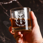 Bounty Hunter Whiskey Glass - Personalized Old Fashioned 11OZ Scotch Glass