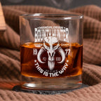 Bounty Hunter Whiskey Glass - Personalized Old Fashioned 11OZ Scotch Glass