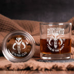 Bounty Hunter Whiskey Glass - Personalized Old Fashioned 11OZ Scotch Glass