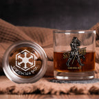 Keep Sky Walking Whiskey Glass - Personalized Old Fashioned 11OZ Scotch Glass