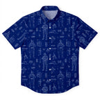 Boba Fett Equipment Blueprint Hawaiian Shirt with Pocket - Star Wars Schematic Button Down Shirt