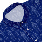 Boba Fett Equipment Blueprint Hawaiian Shirt with Pocket - Star Wars Schematic Button Down Shirt