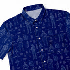Boba Fett Equipment Blueprint Hawaiian Shirt with Pocket - Galactic Schematic Button Down Shirt