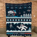 AT-AT & Wampa Blanket - Galactic Christmas Gift for Fans