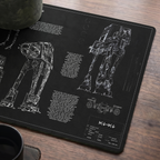 AT-AT Blueprint Desk Mat - Galactic Office Accessory