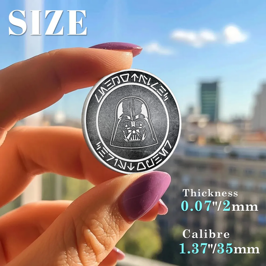 Custom Name In Mando'a/Aurebesh Star Wars Challenge Coin - Personalized Commemorative Keepsake Coin