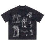 AT-AT Schematic Wash Tee - Galactic Vintage Wash T-shirt
