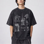 AT-AT Schematic Wash Tee - Galactic Vintage Wash T-shirt