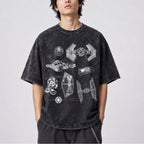 TIE Fighter Schematic Wash Tee - Galactic Vintage Wash T-shirt