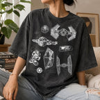 TIE Fighter Schematic Wash Tee - Galactic Vintage Wash T-shirt