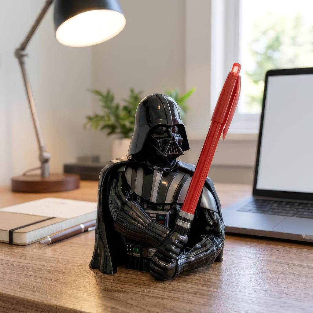 Vader Pen Holder Figure - Unique Office Gift for Every Fan, Christmas Gift for Man