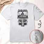 People Assume That Wibbly Wobbly Timey Wimey Stuff With Custom Gallifreyan Name Printed Shirt - Sci-fi Movie Personalized Shirt