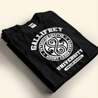 Gallifrey University With Custom Gallifreyan Name Printed Shirt - Sci-fi Movie Personalized Shirt