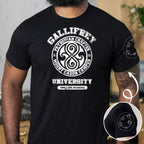 Gallifrey University With Custom Gallifreyan Name Printed Shirt - Sci-fi Movie Personalized Shirt