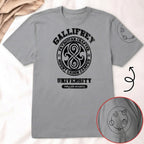 Gallifrey University With Custom Gallifreyan Name Printed Shirt - Sci-fi Movie Personalized Shirt
