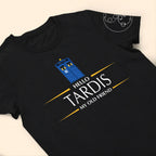 Hello Tardis My Old Friend With Custom Gallifreyan Name Printed Shirt - Sci-fi Movie Personalized Shirt