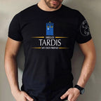 Hello Tardis My Old Friend With Custom Gallifreyan Name Printed Shirt - Sci-fi Movie Personalized Shirt